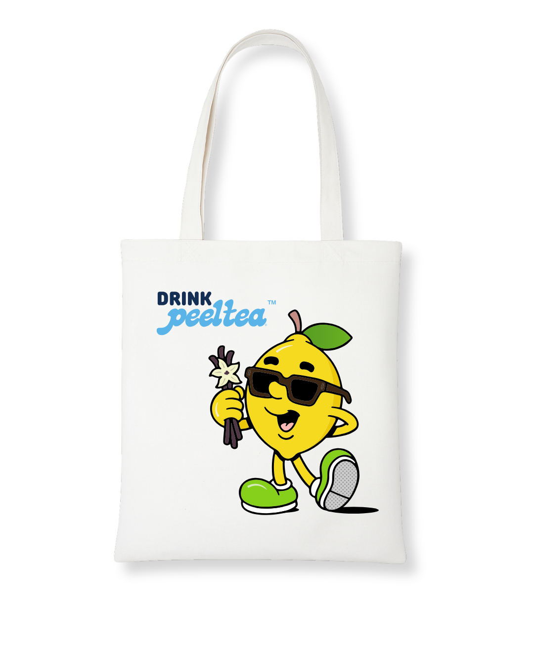 PeelTea tote bag with logo